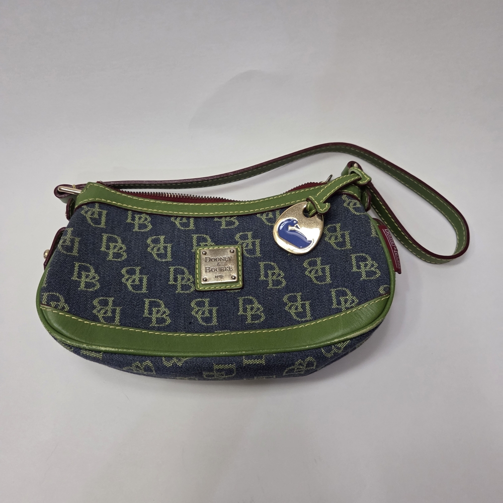 Dooney & Bourke Navy and Olive Wristlet